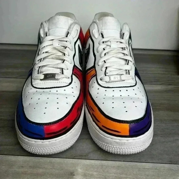 Nike AF1 Low Custom Teenage Mutant Ninja Turtle Cartoons Men’s 12 Air Force - Picture 3 of 14